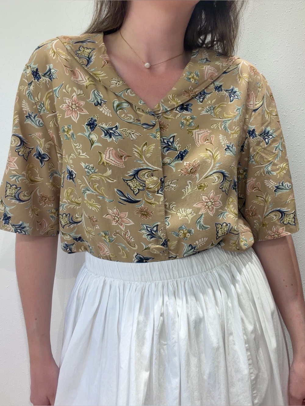 Vintage Sailor Collar Blouse